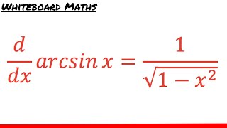 Derivative of arcsin x [upl. by Sonja210]