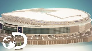 How To Build A Football Stadium  How To Build Everything [upl. by Albers661]