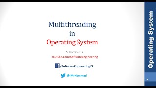 Single threading and multithreading  operating system [upl. by Fiora]