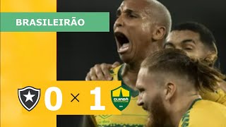 BOTAFOGO 0 X 1 CUIABÁ  CAMPEONATO BRASILEIRO 2023 VEJA O GOL [upl. by Kred]