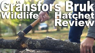 Gransfors Bruk Wildlife Hatchet Review Lots of Chopping Hacking and some Drinking [upl. by Jareb]