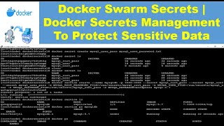 Docker Swarm Secrets  Docker Secrets Management To Protect Sensitive Data  Thetips4you [upl. by Pine]