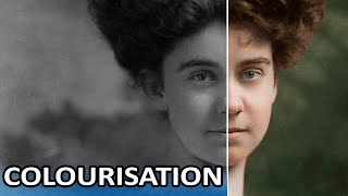 PHOTOSHOP TUTORIAL Photo Colourisation How to convert Black and White photography to Color [upl. by Nestor918]