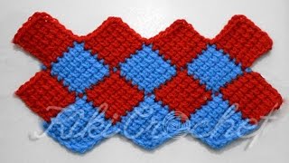 Crochet Entrelac Stitch [upl. by Priscella]