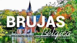 BRUJAS EN BELGICA LA CIUDAD CON MÁS ENCANTO Y LA MÁS BONITA EN EUROPA PARTE 1 [upl. by Nellahs]