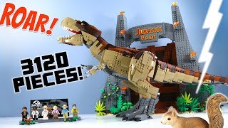 LEGO Jurassic Park T rex Rampage Exclusive 75936 Speed Build 2019 [upl. by Filia309]