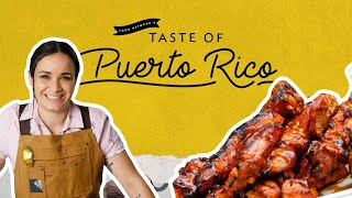 Get a Taste of Puerto Rico Pinchos with Chef Yia Medina  Food Network [upl. by Lysander]