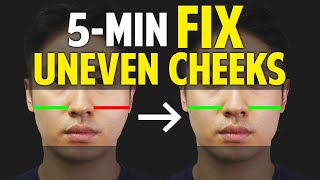 Fix Uneven Cheeks｜Facial Asymmetry Correction｜Balancing Exercises [upl. by Etteiluj736]