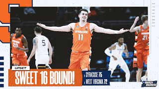 Syracuse vs West Virginia  Second Round NCAA tournament extended highlights [upl. by Varrian148]