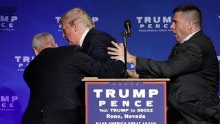 Donald Trump rushed off stage during rally in Nevada [upl. by Vida]