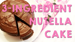 Nutella Cake  Peachy Bunny Bakes  YUM Desserts [upl. by Player]