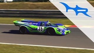 Porsche 917K 917021 Psychedelic Acceleration amp Fast Flyby amp Revving [upl. by Anirrehs]