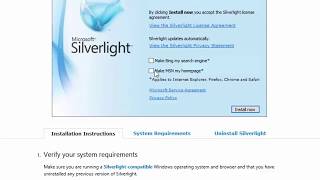 Silverlight  How to Install or Update [upl. by Jamey]