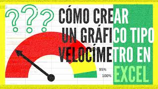 Cómo crear un ✅ GRAFICO DE VELOCIMETRO ✅ en EXCEL❓❓ [upl. by Yecart236]