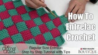 How to Entrelac Crochet [upl. by Icyak]