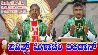 SUNDAY HOLY MASS KONKANI  ಪವಿತ್ರ್ ಮಿಸಾಚೆಂ ಬಲಿದಾನ್ 10112024  Rev Fr Leo Veigas [upl. by Sigismond]