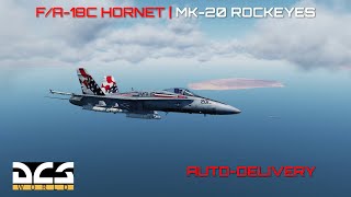 DCS World  FA18C Hornet  Mk20 Rockeye Auto Mode Tutorial [upl. by Alih]