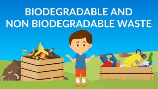 Biodegradable and NonBiodegradable waste  Waste Management  How to Recycle Waste [upl. by Nereids]