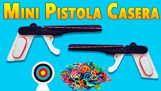 Como Hacer una Mini Pistola Casera Dispara Ligas [upl. by Ardena334]