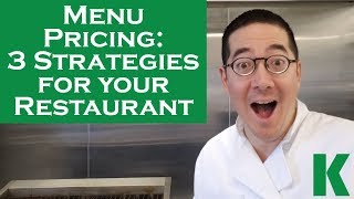 Menu Pricing 3 Strategies for your Restaurant [upl. by Adnana]