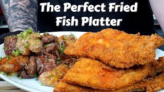 How To Fry Fish Like a Pro Plus My Favorite Potato Recipe Ever  Fathers Day Fish Fry [upl. by Deeyn413]