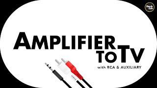 How to Connect Amplifier to TV [upl. by Thilde]