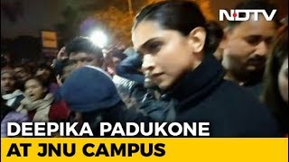 Deepika Padukone Visits JNU Stands With Students Attacked On Sunday [upl. by Ahsircal550]