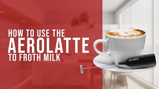 How To Use the AeroLatte To Froth Milk [upl. by Nimzay]