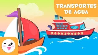 Medios de Transporte acuáticos  Aprende vocabulario [upl. by Demahum847]