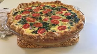 Spinach And Mushroom Quiche [upl. by Radu]