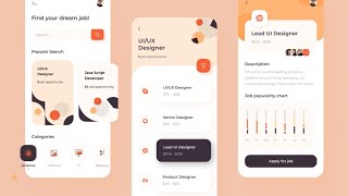 Best 20 Example UIUX Design For Mobile App  UIUX Animation Design [upl. by Bird]