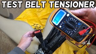 HOW TO TEST SEAT BELT TENSIONER PRETENSIONER MOST CAR [upl. by Ybhsa]