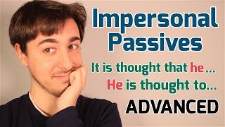 IMPERSONAL PASSIVE  PASIVA IMPERSONAL  Inglés  Gramática [upl. by Reba]