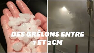 Orage de grêle vent violent à Toulouse… les images des intempéries [upl. by Niletac]