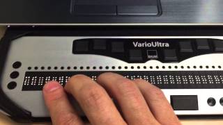 VarioUltra Braille Display amp Notetaker [upl. by Nonnair149]