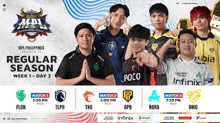 🔴 LIVE  MPL PH S15  FILIPINO  Week 1 Day 2 [upl. by Eanil]