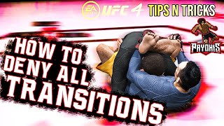 UFC 4 HOW TO DENY ALL TRANSITIONS CONTROLLER ON SCREEN [upl. by Yesdnik]