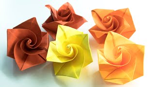 Como hacer rosas de papel  Origami [upl. by Capps]