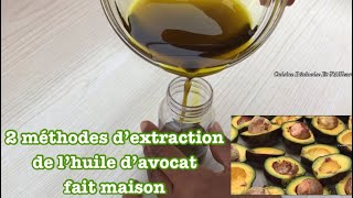 Huile d’avocat fait maison  Homemade avocado oil [upl. by Lairea]