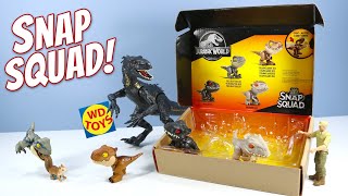 Jurassic World Toys Snap Squad Dinosaurs Surprise Box From WD Toys [upl. by Giannini729]