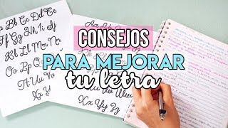 Consejos para MEJORAR TU LETRA  Cómo tener letra bonita [upl. by Nonnelg]