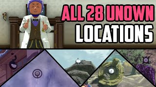 All 28 Unown Locations BY AREA  Pokémon Legends Arceus [upl. by Haukom910]