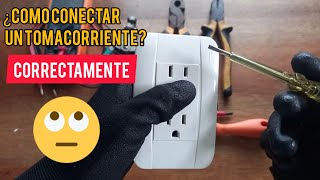 Como Conectar y Polarizar un Tomacorriente CORRECTAMENTE ✅ Correcta Polarización [upl. by Audry]