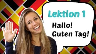 GERMAN LESSON 1 Learn German for Beginners  German Greetings 🤗 [upl. by Skillern]