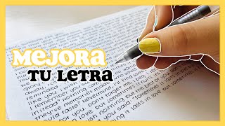 APRENDE A HACER LETRA BONITA ✰ tips para letra molde  plantillas gratis [upl. by Otrebtuc]