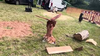 A fabulous range of wooden sculpture at Caerleon festival 2024 [upl. by Rosenkrantz497]