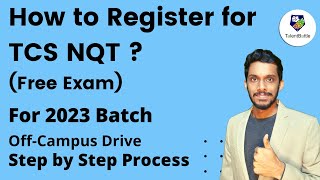 TCS NQT Stepbystep Registration process 2023 batch How to Register for TCS NQT 2023 Batch [upl. by Yorgo133]