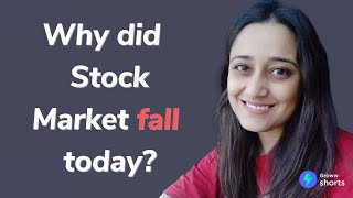 Why Stock Market Crashed today  Why did stock market fall today shorts [upl. by Aicirtal]