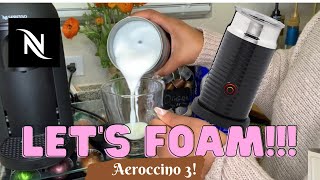 How To Foam Milk With Aeroccino 3 Make Coffee With Foam Tips amp Tricks  Easy Foamed Latte Recipe [upl. by Arok404]