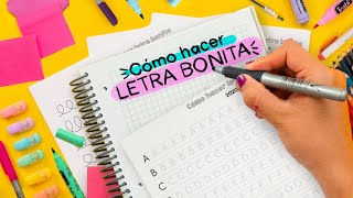 CÓMO TENER LETRA BONITA RÁPIDO  Haz Apuntes Bonitos ✄ Craftingeek [upl. by Ainslie144]